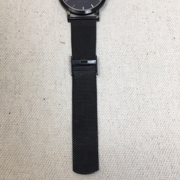 Shore Project Unisex Falmouth black SS mesh watch - Picture 5 of 8